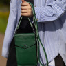Сумка женская для телефона 5509 d.green