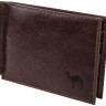 Зажим для денег Dimanche Camel 639/M коричневый, с отделением для мелочи