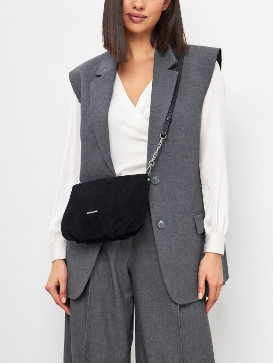 Сумка FIATO 2719 замша чёрная